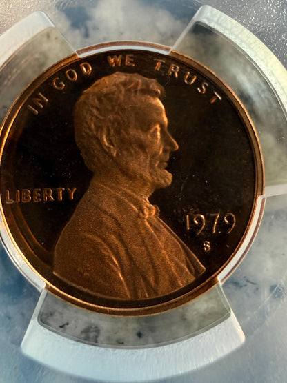1979 S Lincoln Cent Type 2 PCGS PR69RD DCAM Deep Cameo Proof Penny