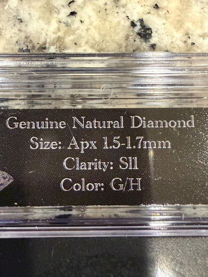 Natural Diamond 1.5-1.7mm SI1 G-H Round Loose Genuine Diamond