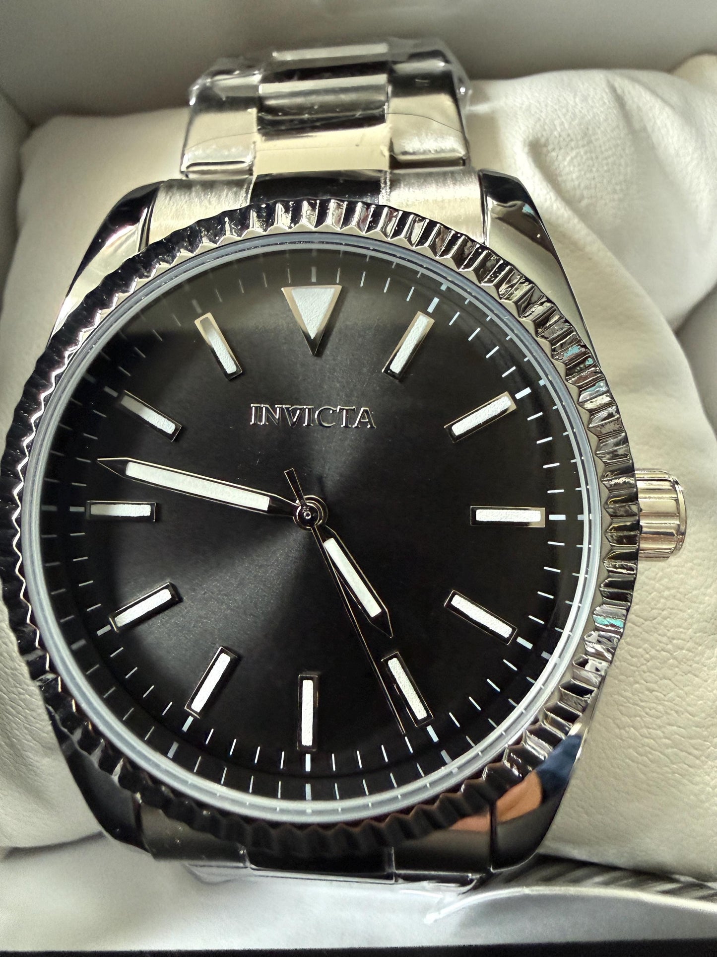Invicta Celestial Langdon Men’s Watch 40mm Stainless Steel Black Dial Classic Luxury | 0346