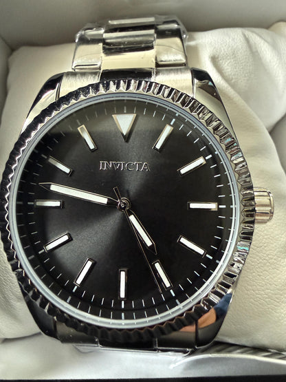 Invicta Celestial Langdon Men’s Watch 40mm Stainless Steel Black Dial Classic Luxury | 0346