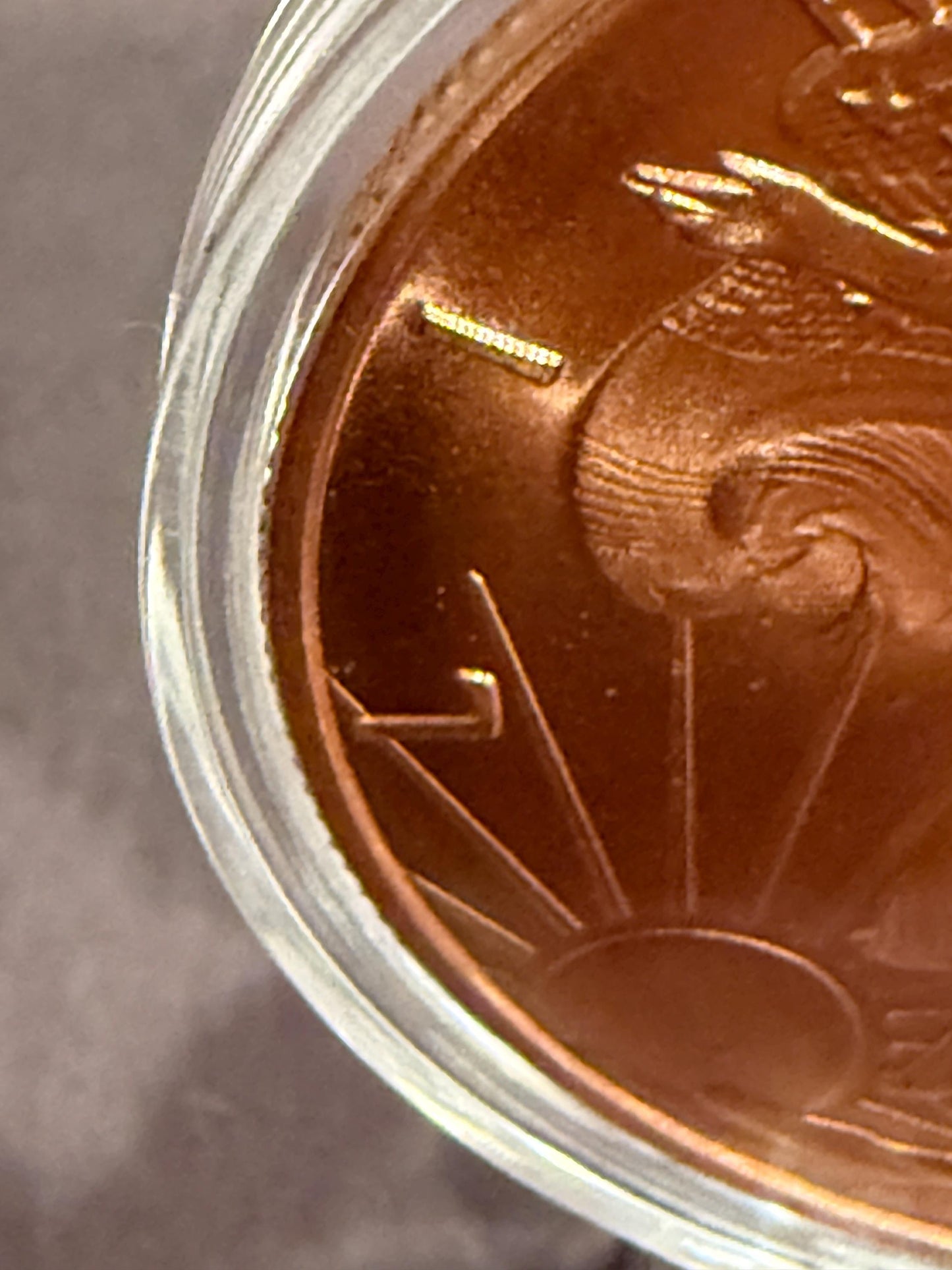 Walking Liberty 1 oz .999 Fine Copper Round w Case & Display Stand