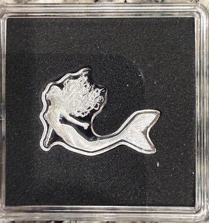 Pan Silver Mermaid 5 Gram .999 Fine Silver Bar Limited Mintage