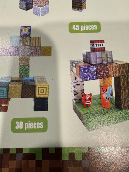 100 Piece Pixel Building Blocks Set Kids Creative DIY Bricks Toy Set