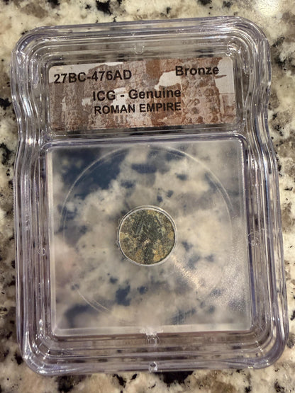 ICG Certified Roman Empire Bronze Ancient Coin Genuine Authentic Slabbed