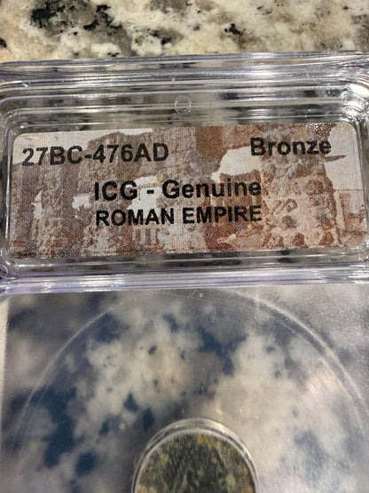 ICG Certified Roman Empire Bronze Ancient Coin Genuine Authentic Slabbed