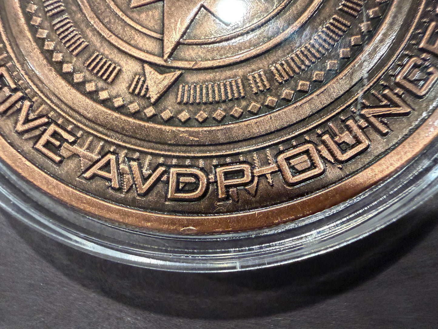 5 oz .999 Fine Copper Eye of Vision Art Round Colorized Psychedelic Design