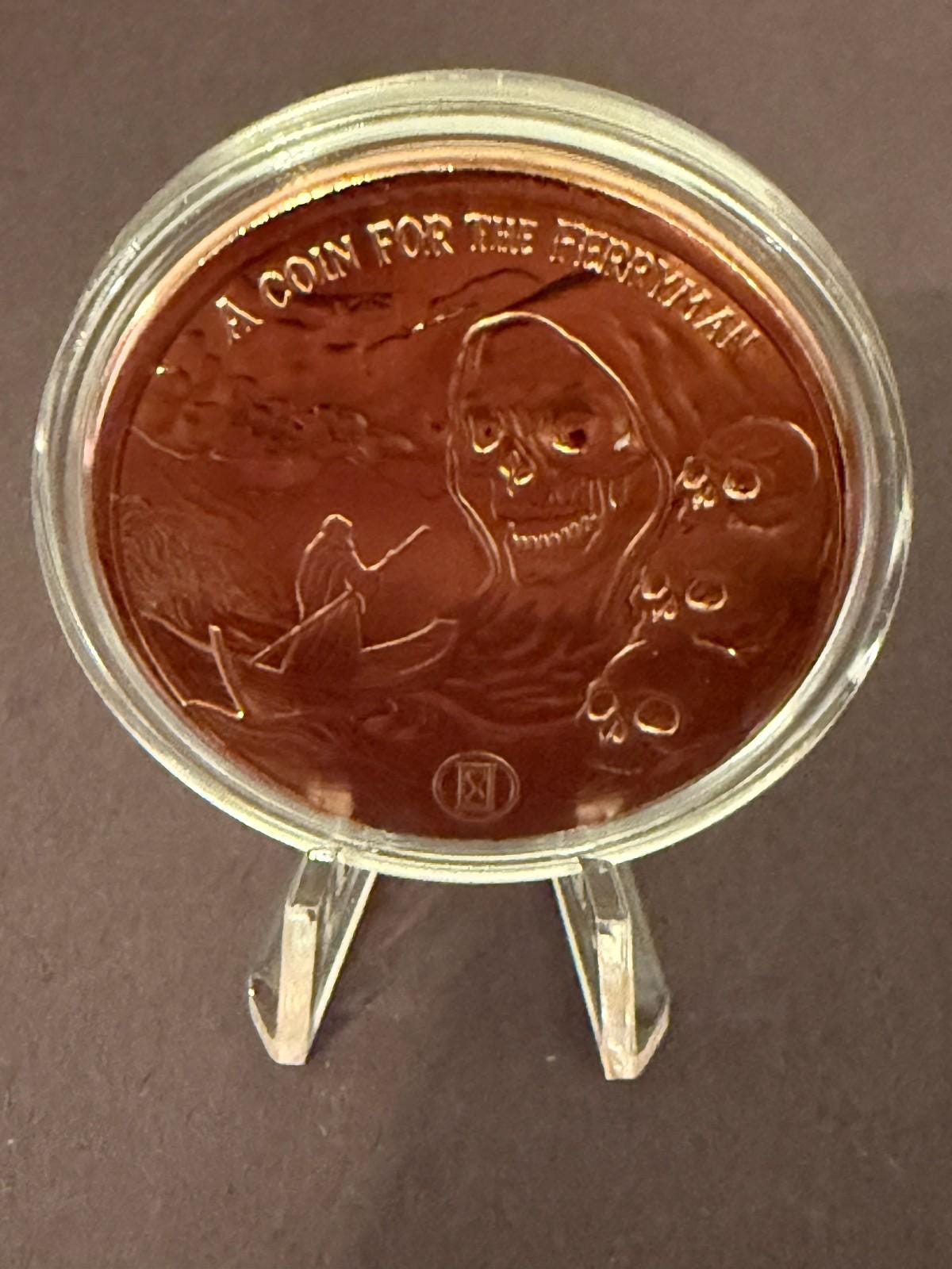 1 oz .999 Fine Copper Round A Coin for the Ferryman Collectible Medallion