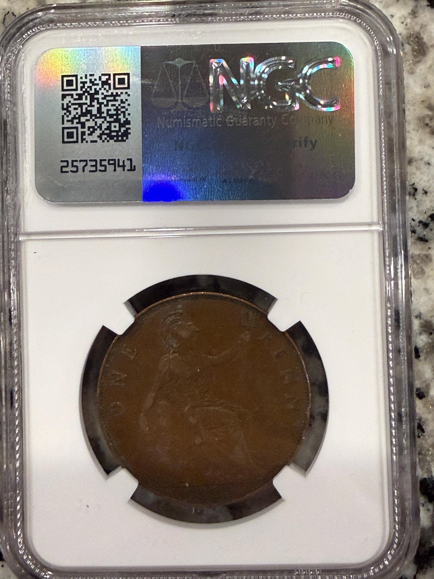 NGC Certified 1911-1936 Great Britain Penny – King George V Coin