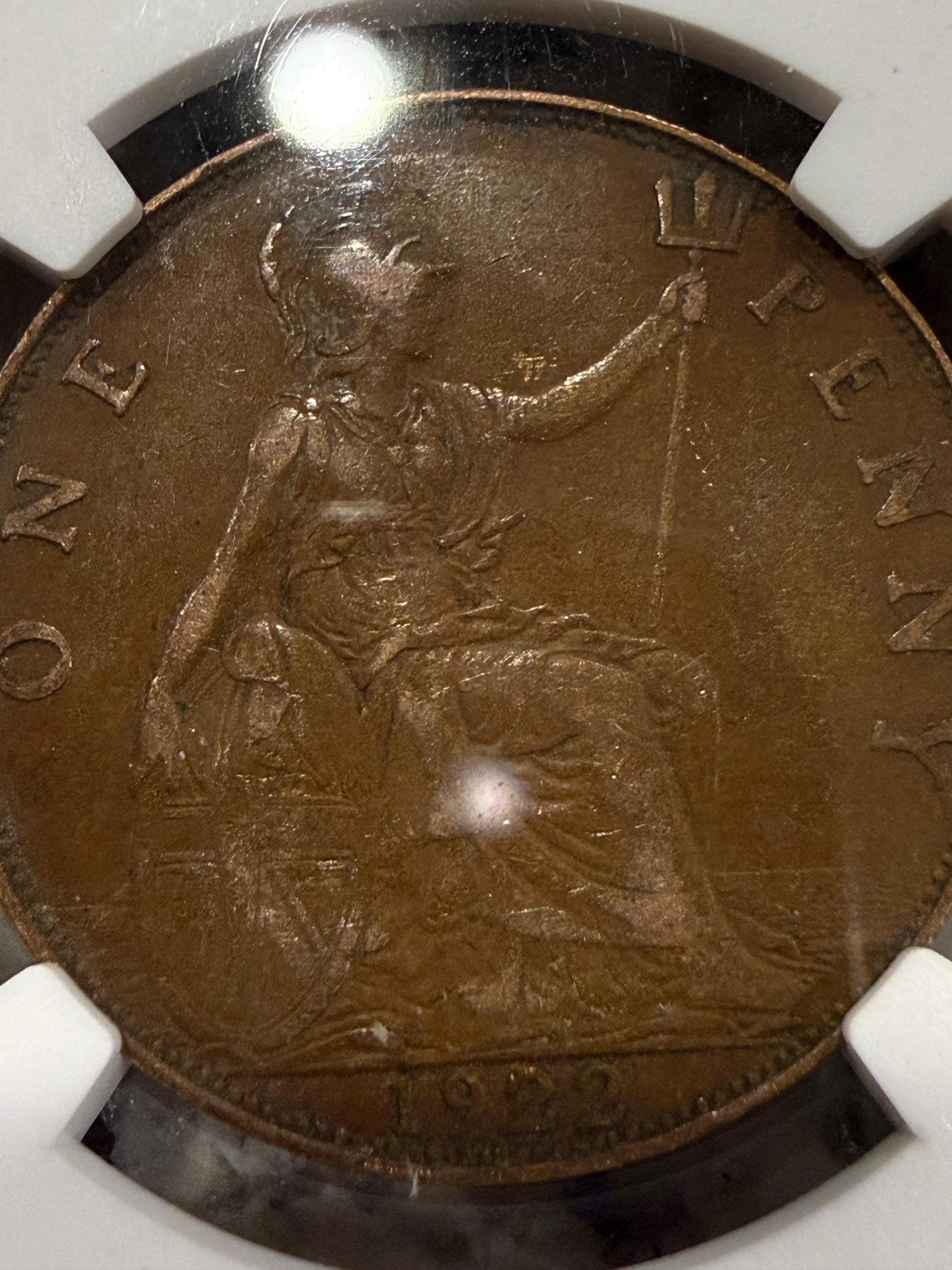 NGC Certified 1911-1936 Great Britain Penny – King George V Coin