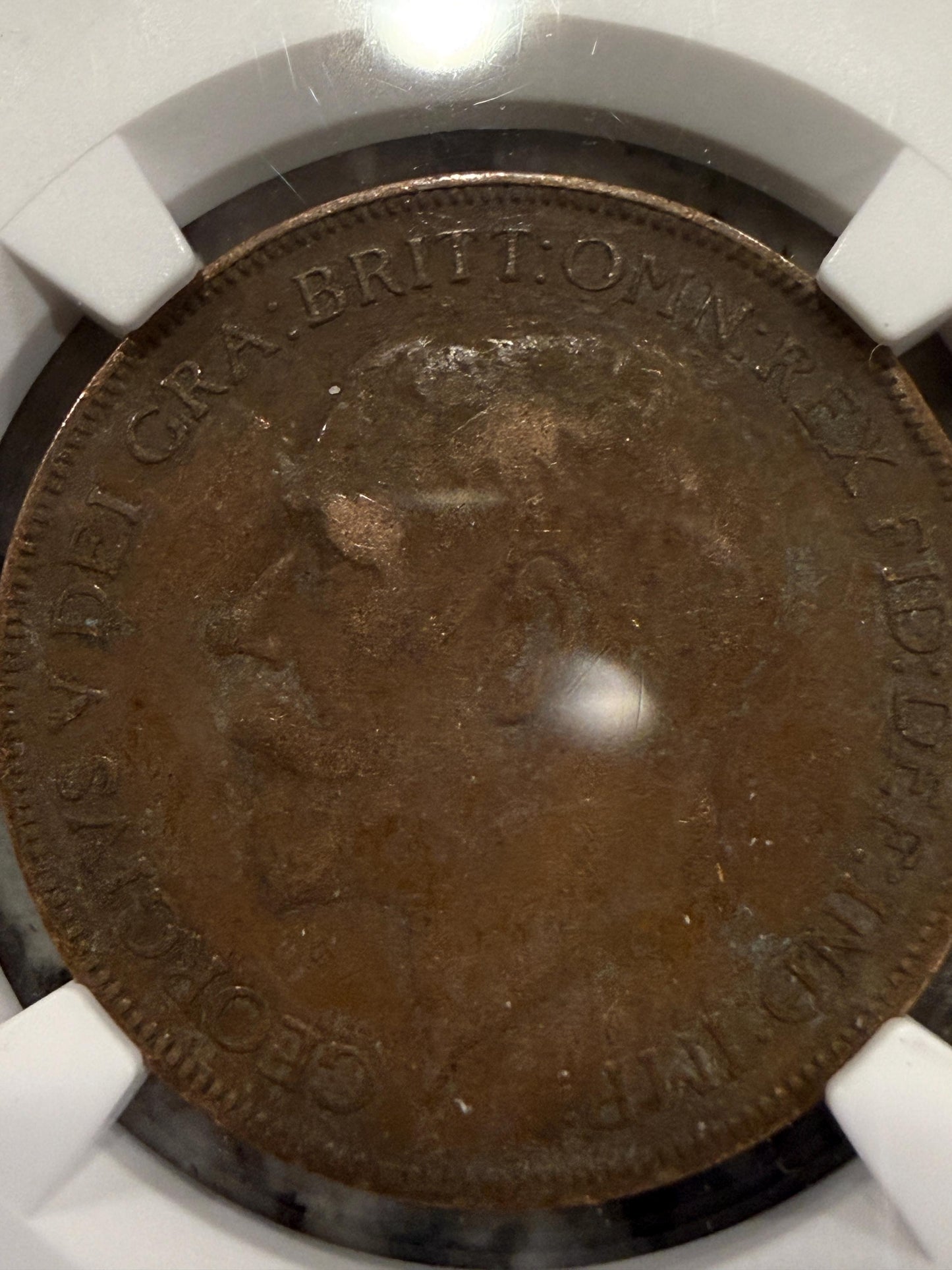 NGC Certified 1911-1936 Great Britain Penny – King George V Coin