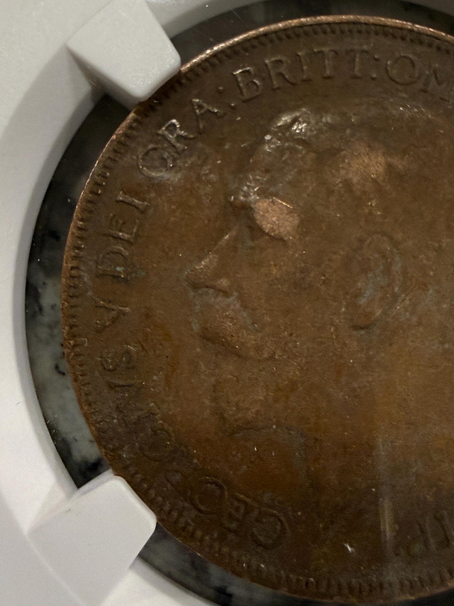 NGC Certified 1911-1936 Great Britain Penny – King George V Coin