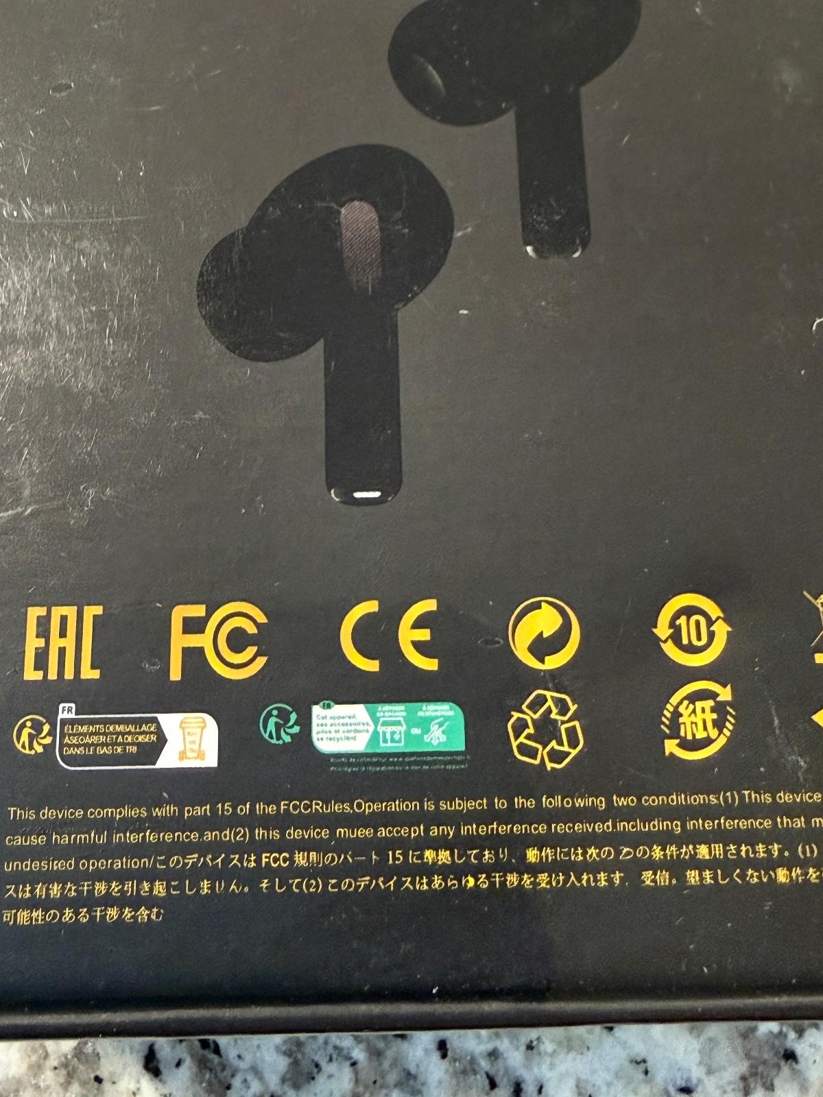 ANC ENC Wireless Earbuds Bluetooth Noise Reduction Touch Control Charging Case