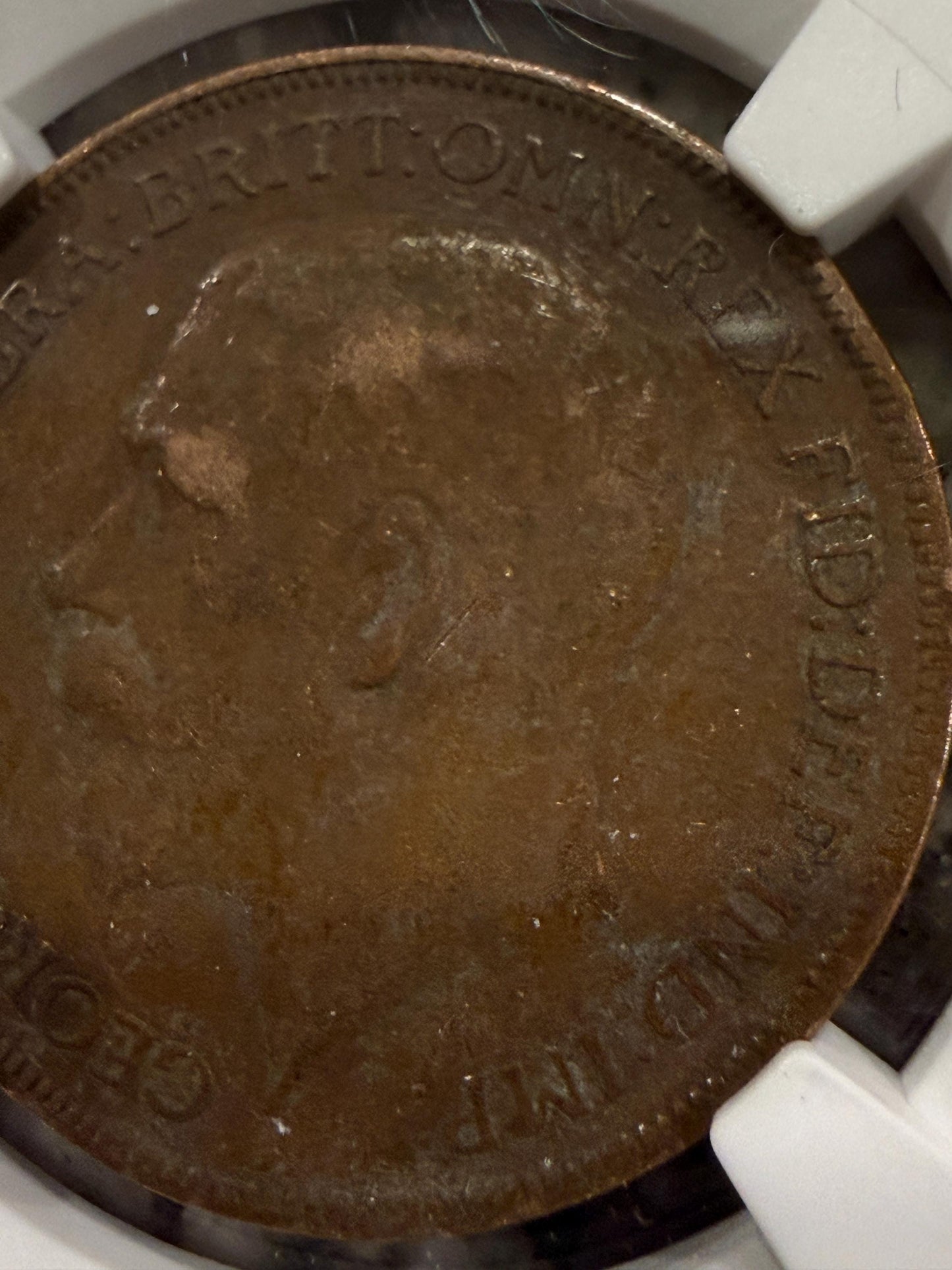 NGC Certified 1911-1936 Great Britain Penny – King George V Coin