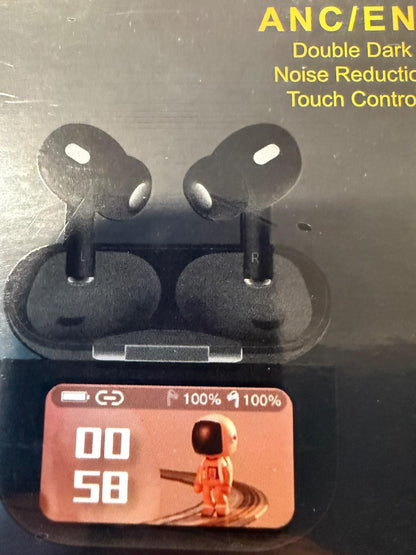 ANC ENC Wireless Earbuds Bluetooth Noise Reduction Touch Control Charging Case