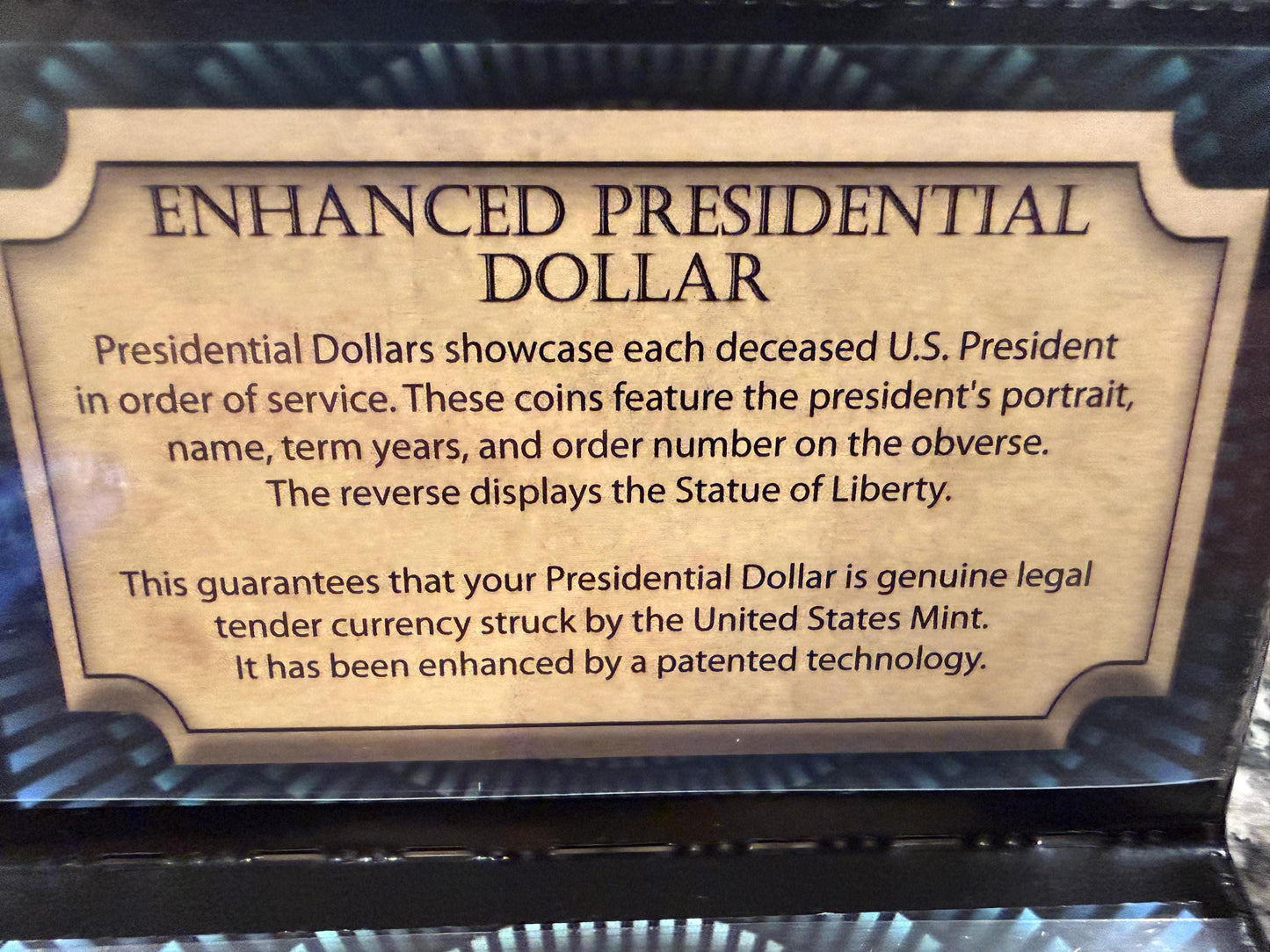 Enhanced James Madison Presidential Dollar Holographic Coin US Mint