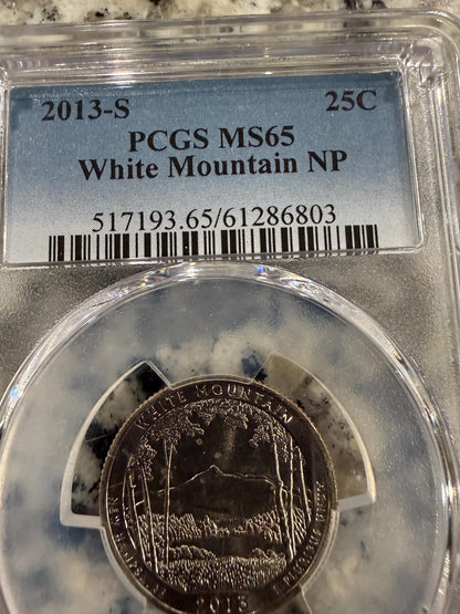 2013 S White Mountain NP Quarter PCGS Certified ATB America the Beautiful