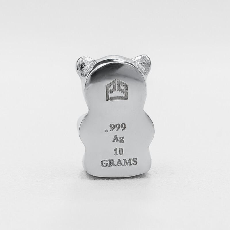 10g .999 Fine Silver Gummy Bear Bullion Bar Novelty Collectible Gift