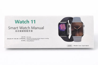 Watch 11 Smartwatch 46mm Fitness Tracker Heart Rate Sport Band Metallic