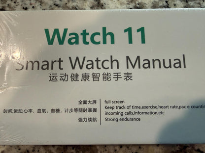 Watch 11 Smartwatch 46mm Fitness Tracker Heart Rate Sport Band Metallic