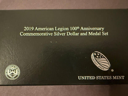 American Legion & American Veterans .999 Silver Set w/ COA Collectible