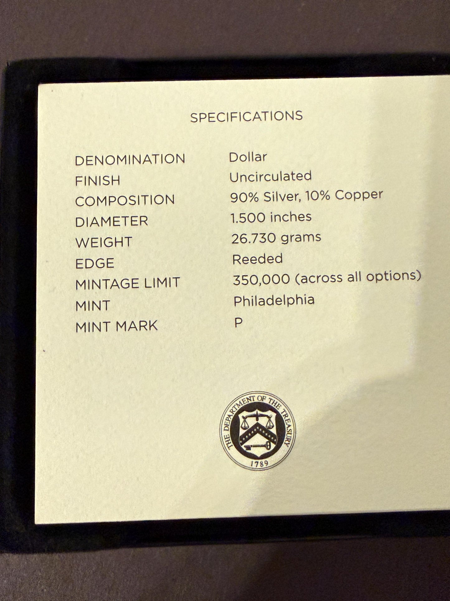 2017 Boys Town Centennial Silver Dollar Uncirculated US Mint Coin w COA