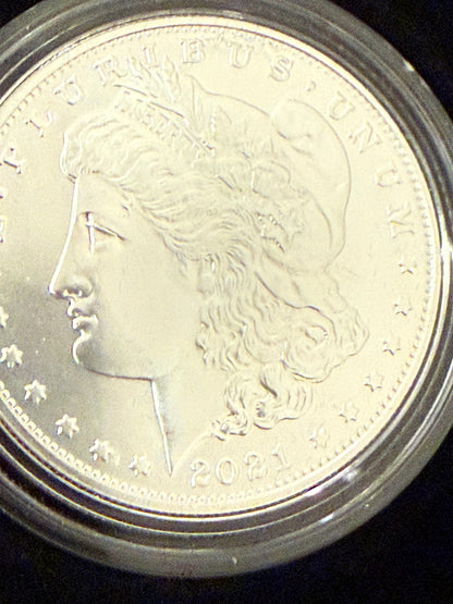 2021 Morgan Dollar San Francisco S Mint .999 Silver Coin w COA