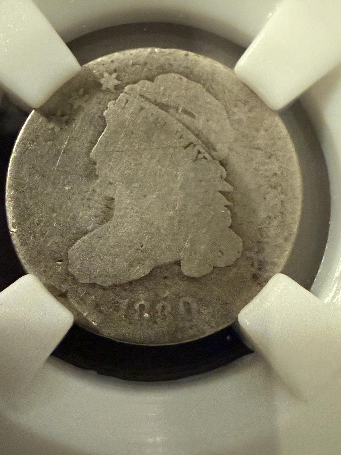 1830 Capped Bust Dime Philadelphia Slabbed Silver US Coin