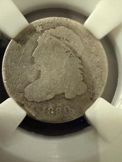 1830 Capped Bust Dime Philadelphia Slabbed Silver US Coin