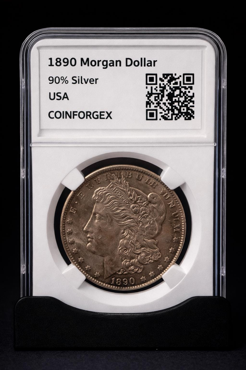1890 Morgan Silver Dollar 90% Silver Vintage US Coin Collectible