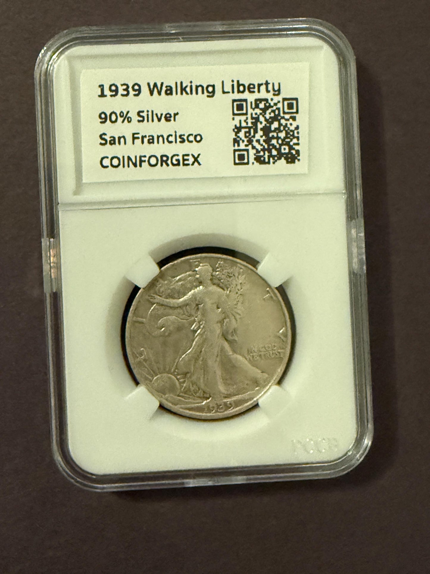 1939 S Walking Liberty Half Dollar 90% Silver San Francisco Vintage Coin