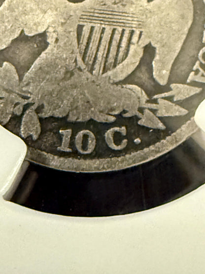 1830 Capped Bust Dime Philadelphia Slabbed Silver US Coin