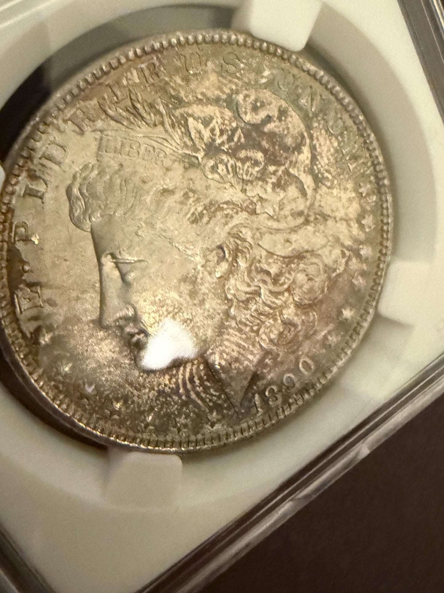 1890 Morgan Silver Dollar 90% Silver Vintage US Coin Collectible