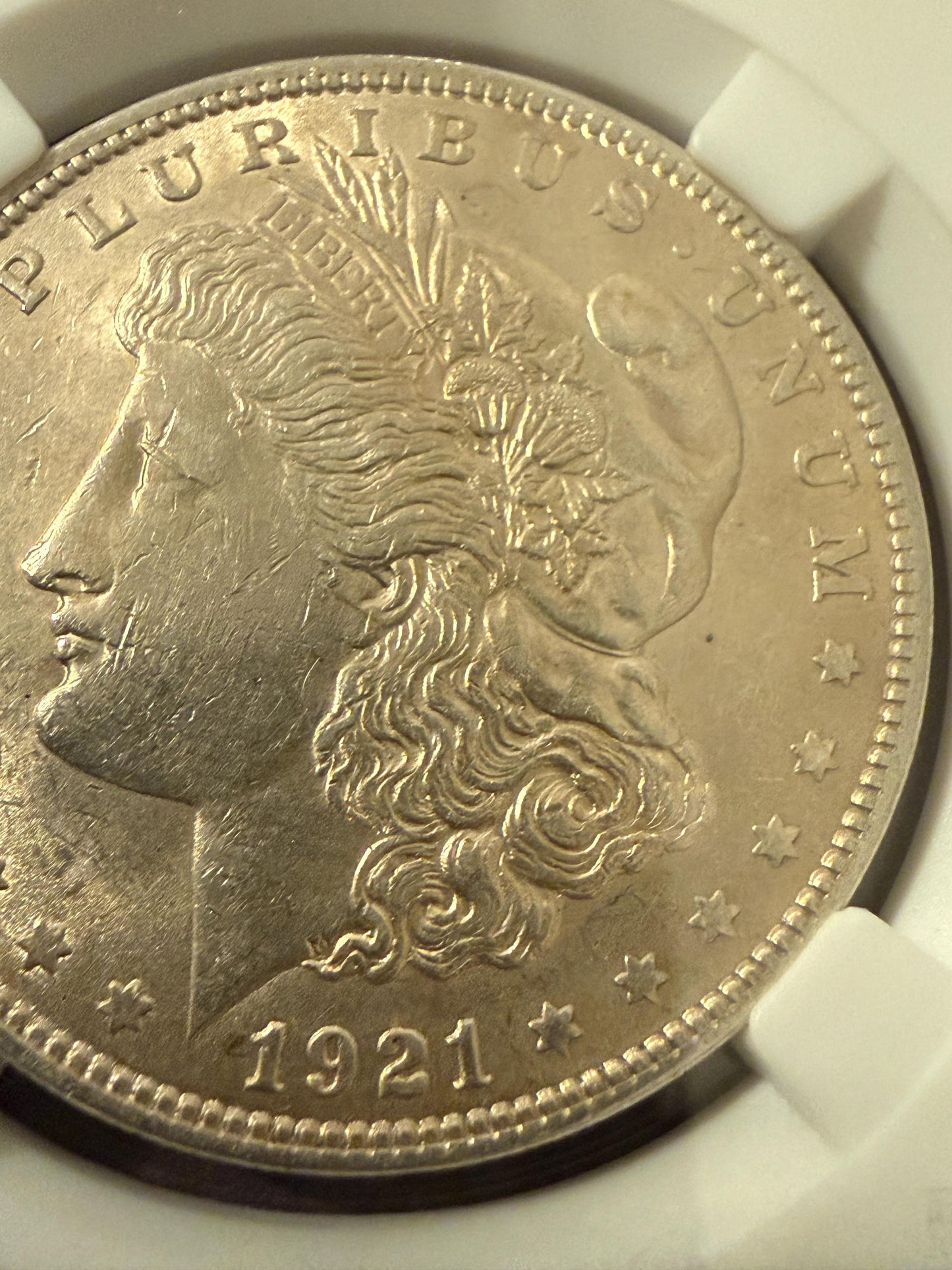 1921 Morgan Silver Dollar 90% Silver USA CoinForgeX Slabbed US Coin