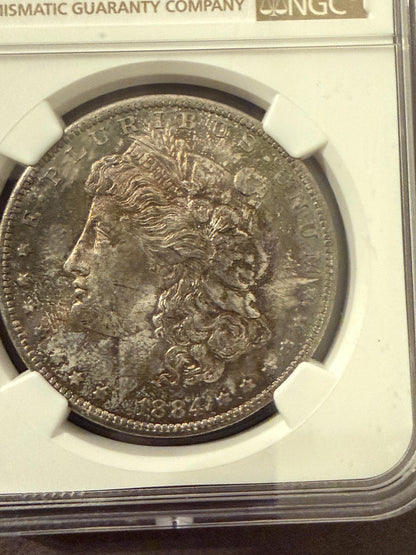 1884-O Morgan Silver Dollar NGC Certified New Orleans Mint US Coin
