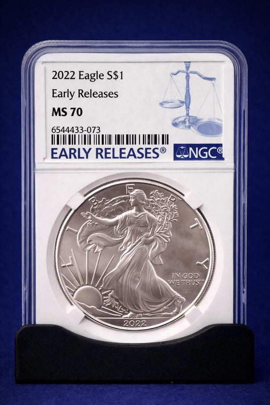 2022 American Silver Eagle NGC Early Releases .999 Fine Silver Coin
