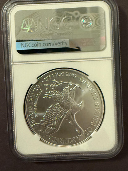 2022 American Silver Eagle NGC Early Releases .999 Fine Silver Coin