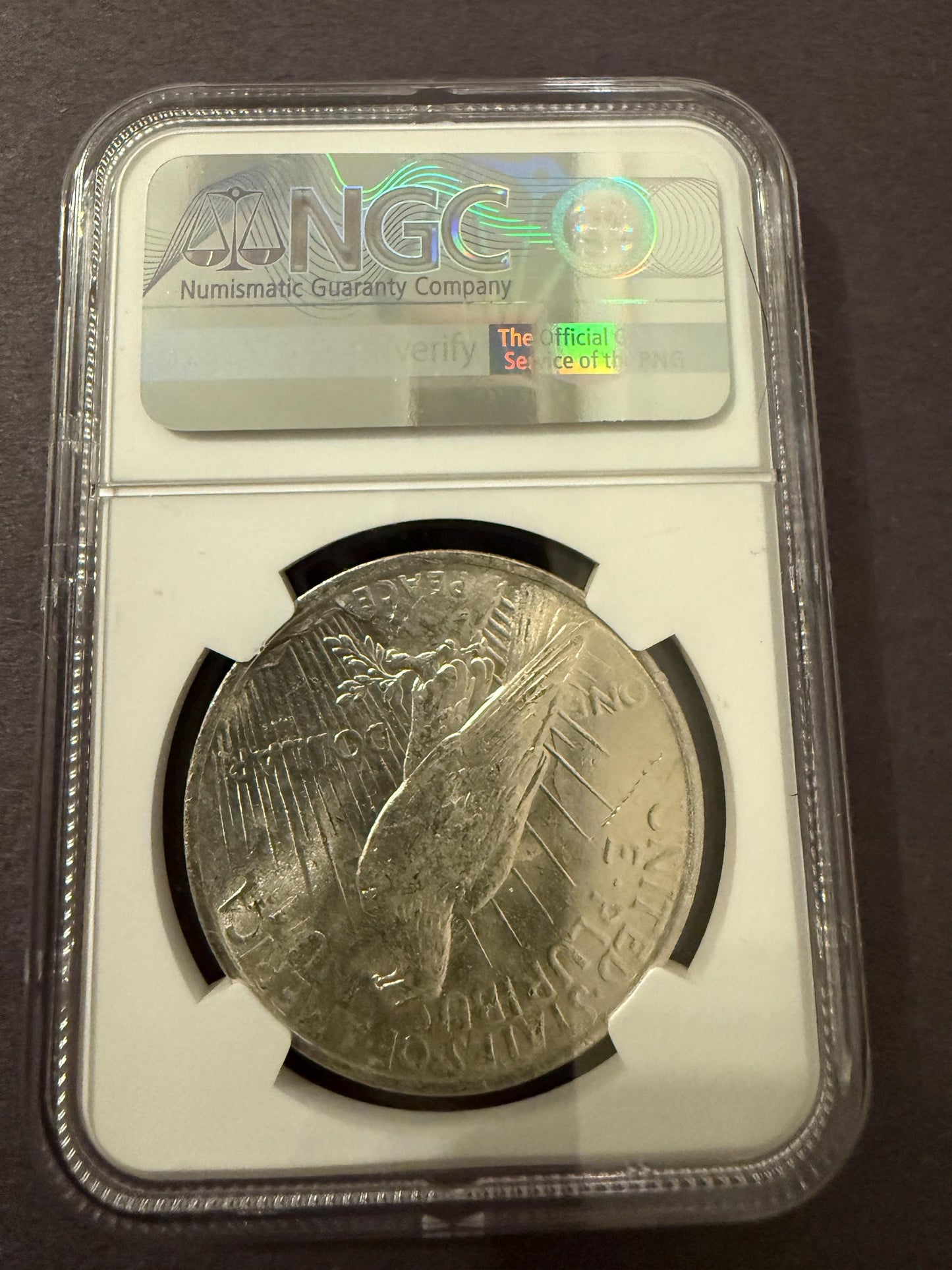 1923 Peace Silver Dollar BU NGC Original Bag Fragment Historic Coin
