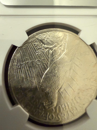 1923 Peace Silver Dollar BU NGC Original Bag Fragment Historic Coin