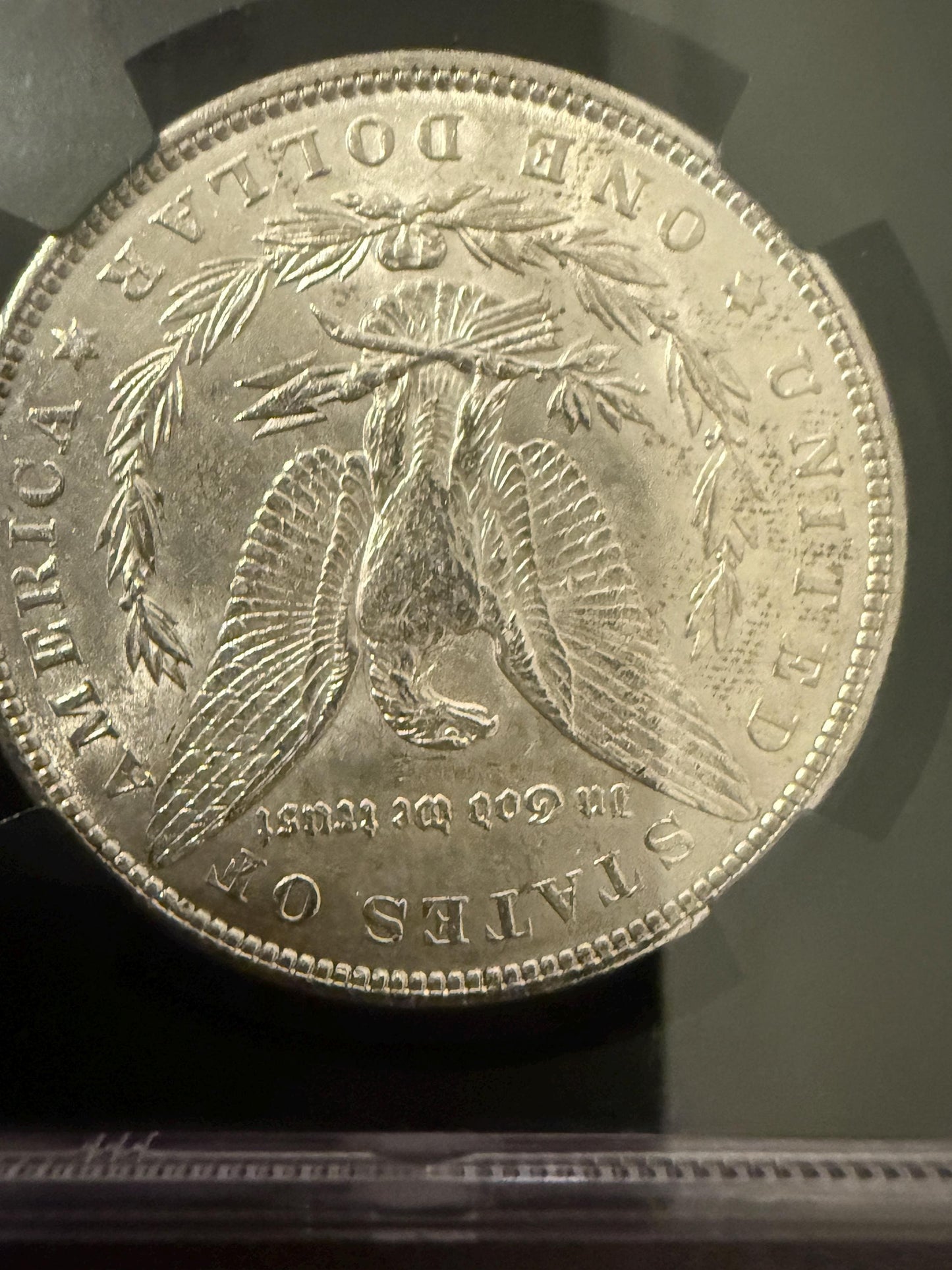 1889 Morgan Silver Dollar BU NGC Holder Original Bag Fragment UNC Coin