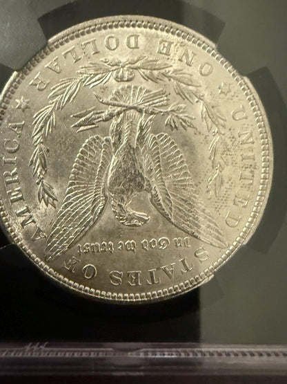 1889 Morgan Silver Dollar BU NGC Holder Original Bag Fragment UNC Coin