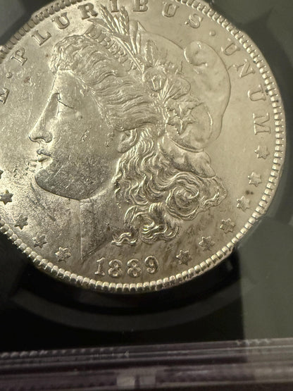 1889 Morgan Silver Dollar BU NGC Holder Original Bag Fragment UNC Coin