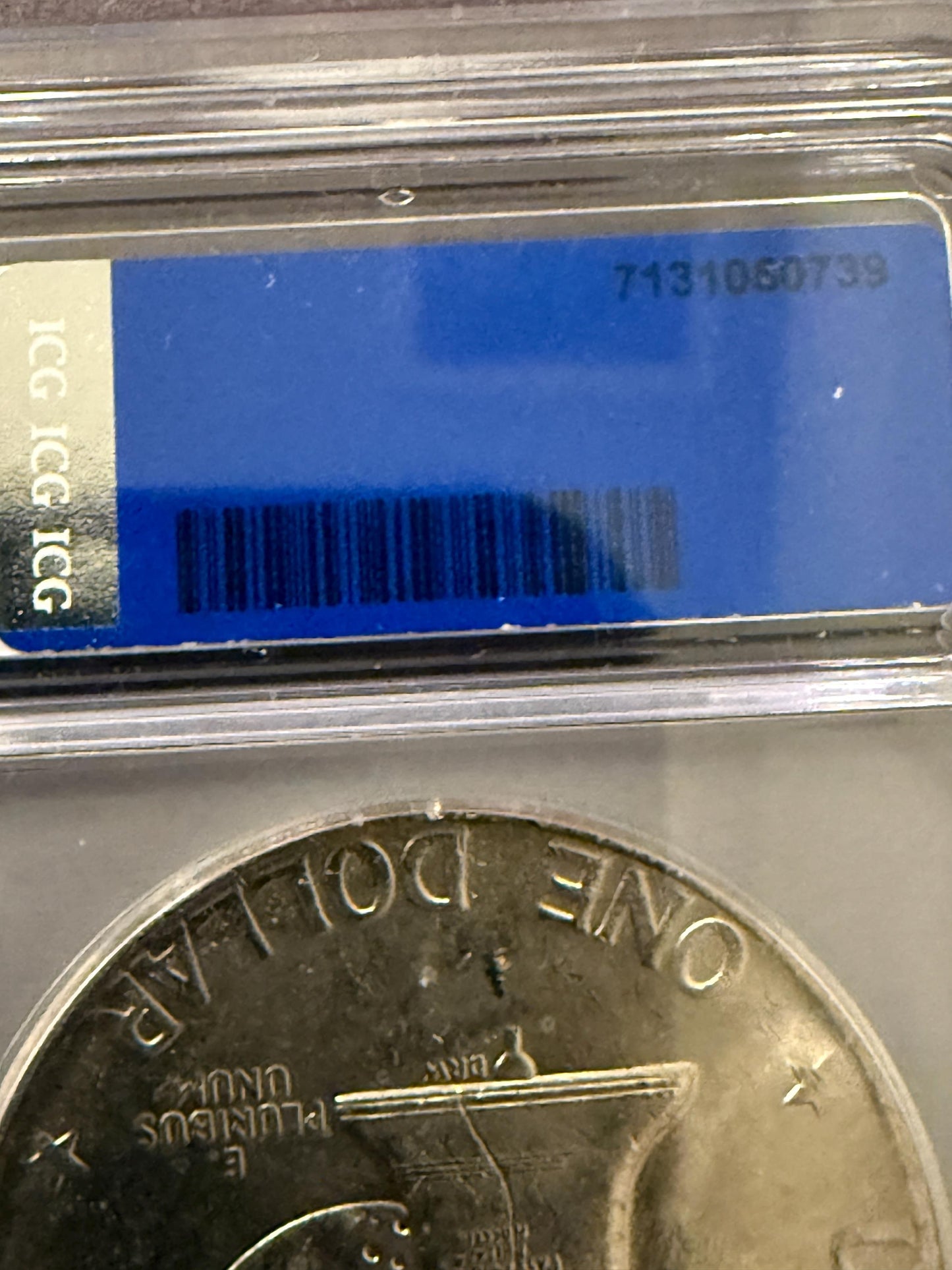 1976 Eisenhower Dollar Type 2 ICG Original Bank Bag Bicentennial Ike