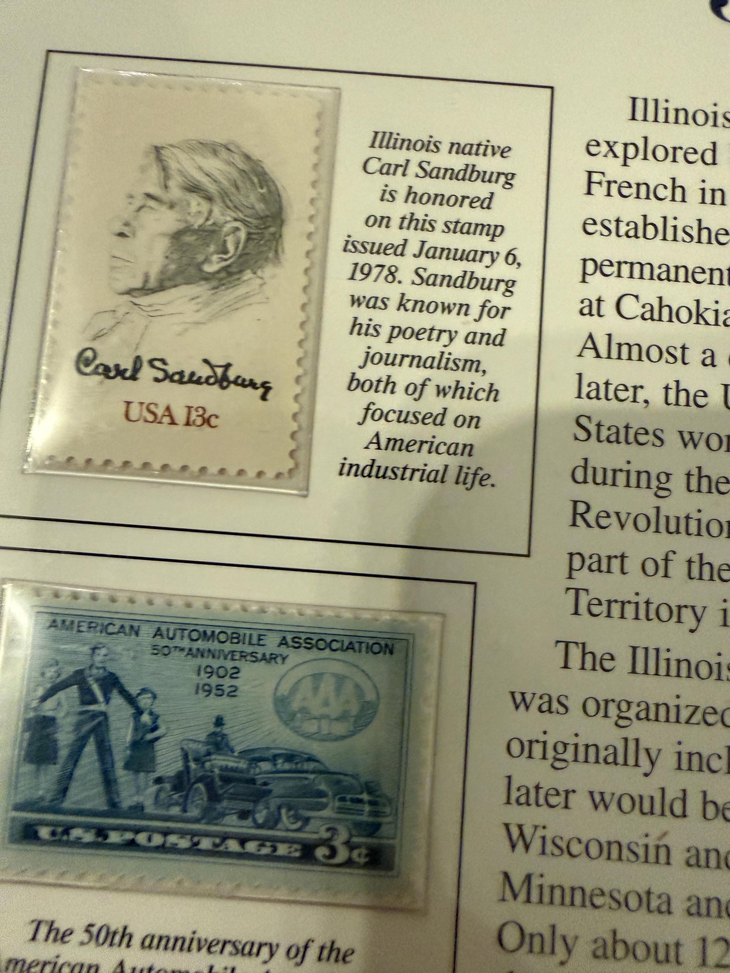 Illinois & Maine Statehood Quarter 2 Pack Real Coins with Stamp Prints Set