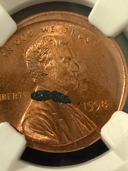 NGC Certified Lincoln Cent Error Trio Off Center Broadstrike Uncirculated