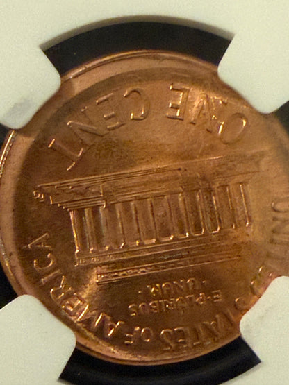 NGC Certified Lincoln Cent Error Trio Off Center Broadstrike Uncirculated
