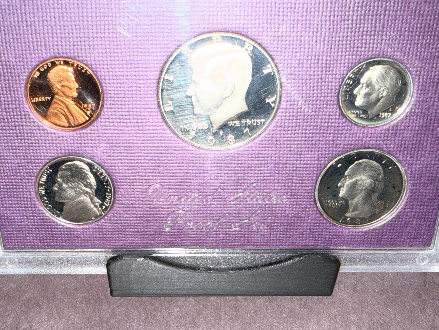 1987 US Mint Proof Set 5 Coin Original OGP Deep Cameo Collectible