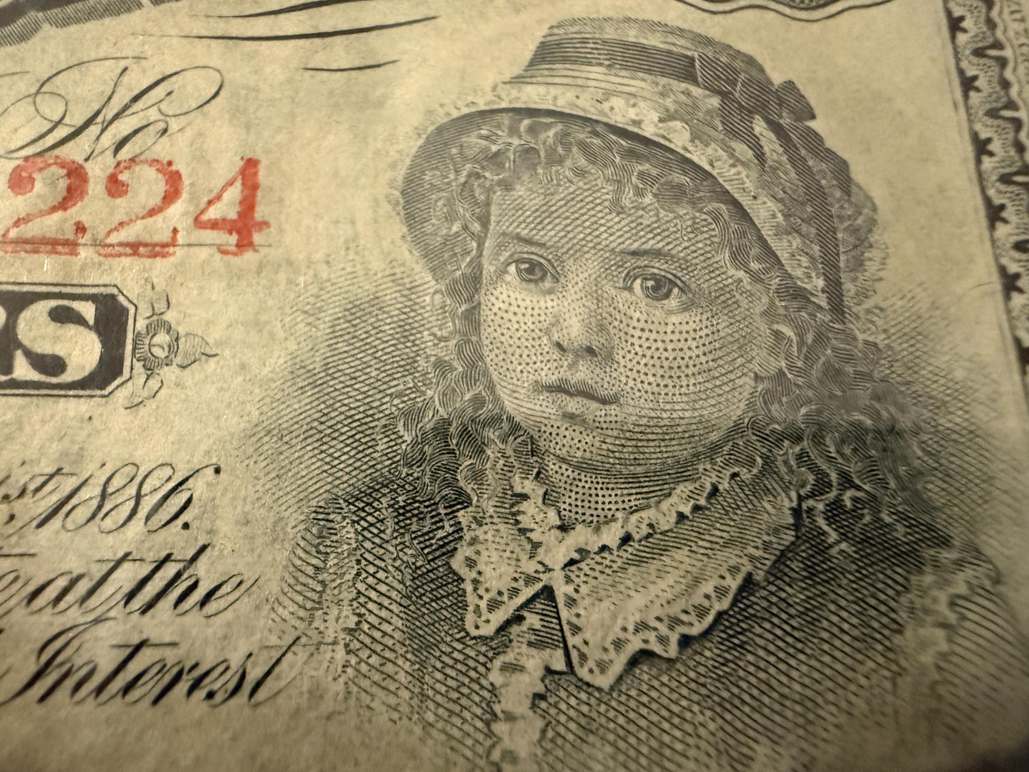 1870s Louisiana $5 Baby Bond PMG 64 EPQ Choice UNC 5 Coupons Attached