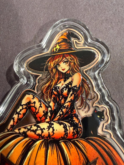 Witch Pumpkin 3.53oz .999 Fine Copper Round Halloween Collectible Gift