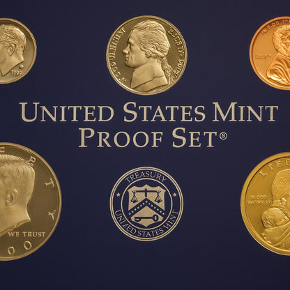 2000 US Mint Proof Set 10 Coin Original Box Brilliant Uncirculated Collection