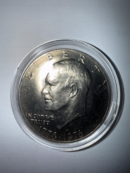 1976 Bicentennial Eisenhower Dollar + 2x 1974 Ike Dollars 3 Coin Set
